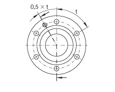 推力角接觸球軸承 ZKLF40115-2RS, 雙向，螺釘安裝，兩側唇密封