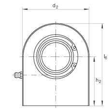 液壓桿端軸承 GF45-DO, 根據 DIN ISO 12 240-4 標準，帶焊接面，需維護