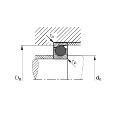 主軸軸承 HCB7228-C-T-P4S, 調節，成對或單元安裝，接觸角 α = 15°，陶瓷球，限制公差